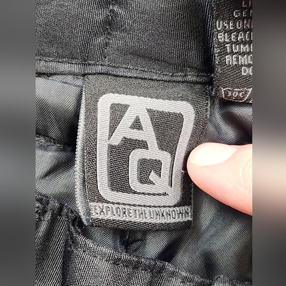 AQ Explore The Unknown Snow Pant Black Kids Size M 12-14 Snowboard Skiing Lined - Picture 2 of 9